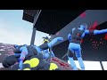 MANTA'S WARBOX SKYSCRAPER! Active Ragdoll Physics! NPC Wars BLUE vs YELLOW! #2