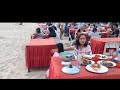 Makan seafood murah di pantai jimbaran, Bali sambil melihat matahari terbenam