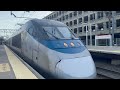 Short Clips: Acela 2168 @ New Haven With Awesome Horn