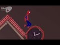 Spider-Man and Spider-Gwen vs Venom on Lava in People Playground