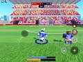 Playing super league soccer in Roblox