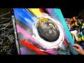 7 Abstract Paintings Demos With Acrylic - Oct 2017 Paint Compilation