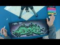 How To Paint WILDSTYLE GRAFFITI CANVAS | Joviman2405 |