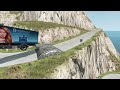 Cars Speed Bumps Flatbed Truck - Cars vs Deep Water - #beamngdrive