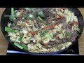 STICKY BEEF & NOODLES Asian Inspired Restaurant Takeout Recipe