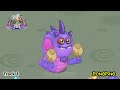 Amber Monsters on Fire and Magical Island - All Sound and Animations | My Singing Monsters