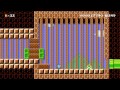 Cut Man's stage (Mega Man) recreated in Super Mario Maker!