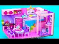DIY Miniature Unicorn House ❤️ Make Cute Rainbow Pool in Unicorn House from Cardboard Compilation