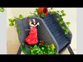 DIY  Fountain. Garden Decoration Ideas.How we make fountain with waste material .