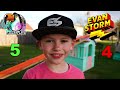 Monster Truck Monday Challenge: Evan's Longest Track  VS ToucanPlays DIY Downhill Backyard Racing