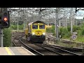 Fantastic Raining Stafford Station 4/06/24 includes British India Steam Freight Trains and Lot More