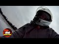 Insane Racing on Ice: Wheelbarrow with Engine vs Ice Skates