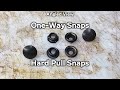 What are Hard Pull and One-Way (Pull-the-DOT) snaps? | Explaining the Hardware in a SnapCake Holster