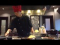 Professional Hibachi Grill Chef Preparing Delicious Meal 2015 Part 2