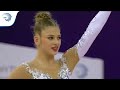 Aleksandra SOLDATOVA (RUS) – 2017 European silver medalist with Ball