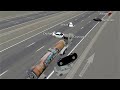 NTSB Animation - Multivehicle Collision - Milk Tank Combination Vehicle and Stopped Traffic Queue