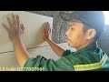 Hướng dẫn Bốp ke góc vuông ốp gạch toilet trùng mạch nền chi tiết #241