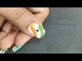 Republic day Special Nail Art| Indian Flag Independence day Nail Art