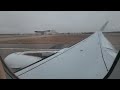 A321 landing in foggy/rainy DFW