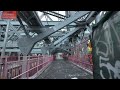 Walking over the Williamsburg Bridge in New York City 2024