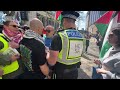 Portsmouth Football Supporters Take On Palestine Rally