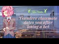 Tsundere classmate dates you after losing a bet (F4M) (ASMR Roleplay) (Part 1)