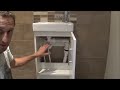 How to install/fit a bathroom sink vanity unit, tap and waste. Plumbing for DIY enthusiasts.