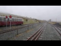 Welsh highland The Caernarvon bound train rolls in to Rhyd ddu