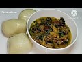 Ofe Añara | How To Cook Soup With Garden Egg Leaves  | Anara Soup | Ofe Akwukwo | My Mother's Recipe