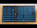 7Row x 32Column Split Flap animations