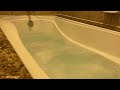 Bathtub Filling ASMR // Bathtub Filling with Whirlpool Jets Running 3 Hour Loop