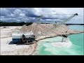 Walking Dragline Excavator Massive Machine in Action