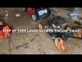 Push Mower Engine Swap - Step by Step