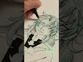 Albedo genshin impact fanart | pen sounds ASMR