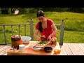 THE WOMAN LIVES ALONE IN THE MOUNTAINS! Campfire Cooking
