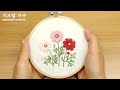 [CC] Cosmos flower, hand embroidery