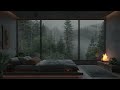 Heavy Rain and Thunder on Window | Instant Sleep Aid and Stress Relief for a Peaceful Night
