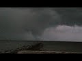 Tornado/waterspout in Sandwich, MA Cape Cod canal