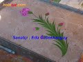 art of marbler; Clove production; How to make carnations in Ebru art; Artist: Eda Özbekkangay