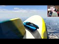ROCKET CAR BLIMP STUNT! - (GTA 5 Stunts & Fails)