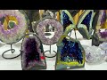 Most expensive giant crystal quartz and rare amethyst geodes at the Tucson gem show. #crystalquartz