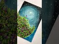 Beautiful night sky & flowers Painting 🌺 | Gouache Painting Timelapse | ARTabulous