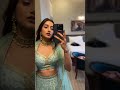 Indian *WEDDING* Outfit 🥰 GRWM in a blue lehenga 💙 #ashortaday