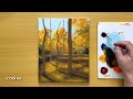 How to Draw Autumn Forest / Acrylic Painting for Beginners