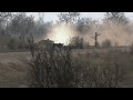 Terrifying Moment! Ukrainian LEOPARD 2 ambushes a convoy of Russian T-90M tanks, en route