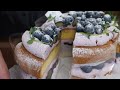 Delicious Dessert Process! Yogurt Cream Cake Made with Sweet blueberry / Korean Dessert Factory