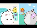 2 HOURS OF MOLANG! Molang and Piu Piu make the Best Cupcakes 🧁 | Compilation For Kids