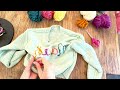 Personalized Name Sweater - How to Hand Embroider with Yarn (EASY!)