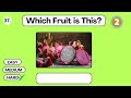 Guess The Fruit In Just 3 Seconds || Easy, Medium, Hard Levels