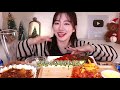 Korean seasoned chicken🍗, Black been noodles and beer🍺 EATING SHOWㅣ REAL ASMR MUKBANG